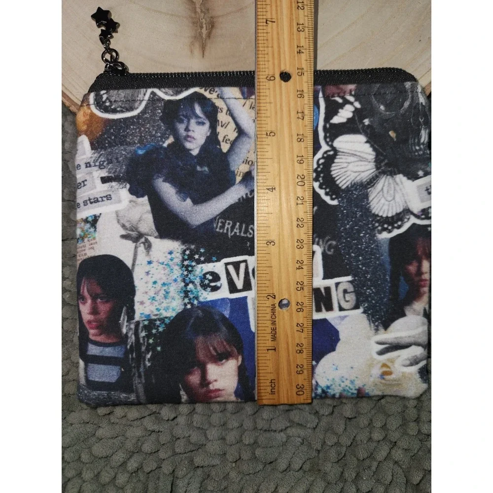 Everything Wednesday~Addams Family‎ Character Collage Cosmetic Zipper Bag Pouch